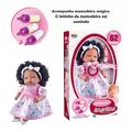 BONECA COLLEZIONE ANGELINA NEGRA FALA 62 FRASES (MILK)